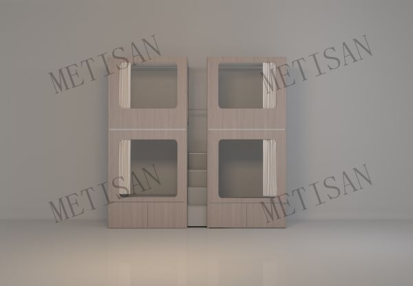 二聯體公寓床（步梯款）-木紋色26
